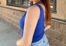 Load image into Gallery viewer, AUGUST BLUE BUTTER BODYSUIT
